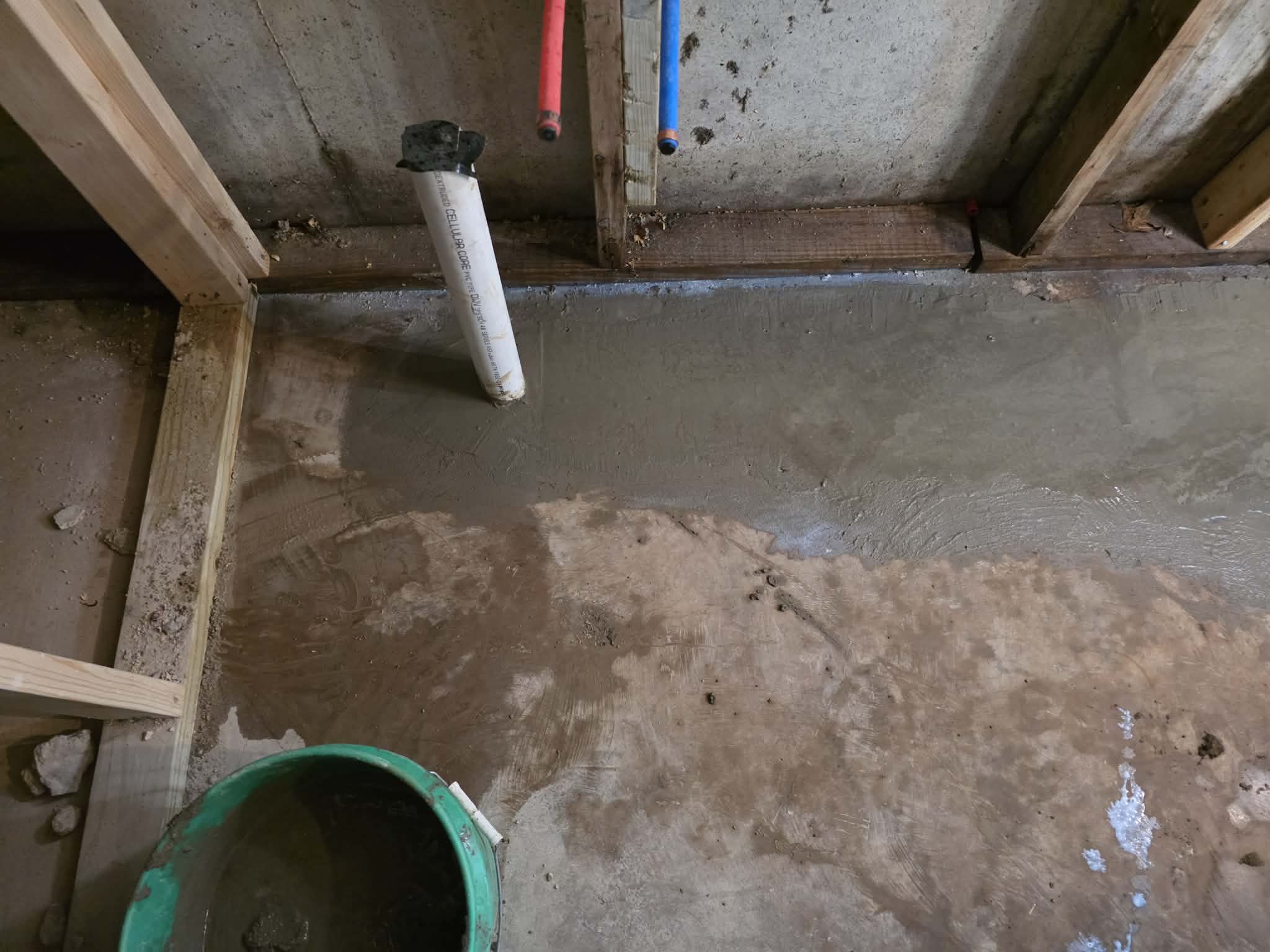 Concrete repairs around plumbing access points β photo 1